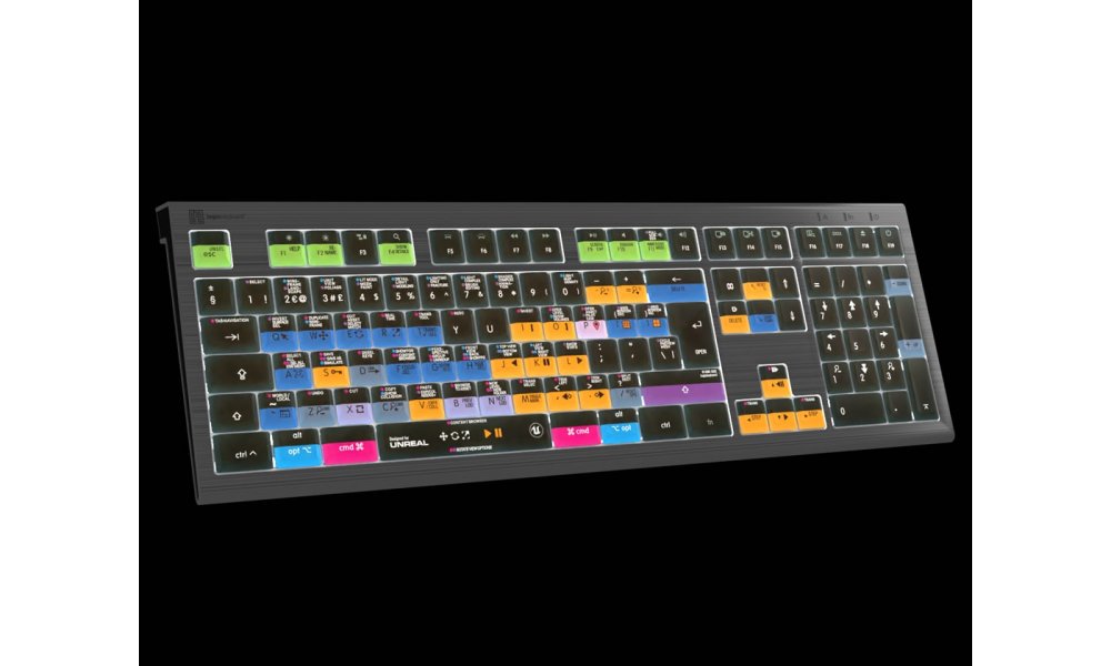 LogicKeyboard for Unreal Engine - Backlit ASTRA 2 Keyboard (UK)