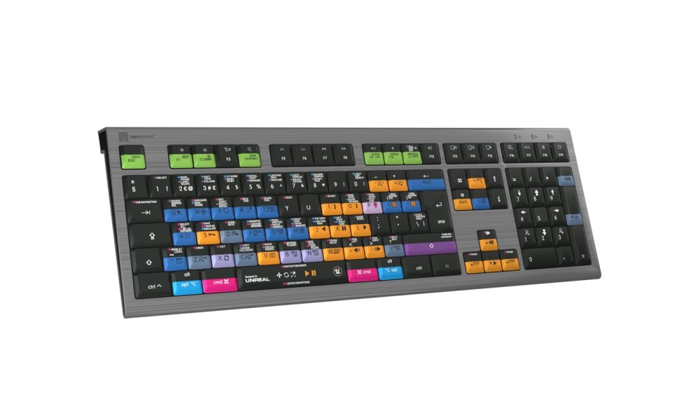 LogicKeyboard for Unreal Engine - Backlit ASTRA 2 Keyboard (UK)