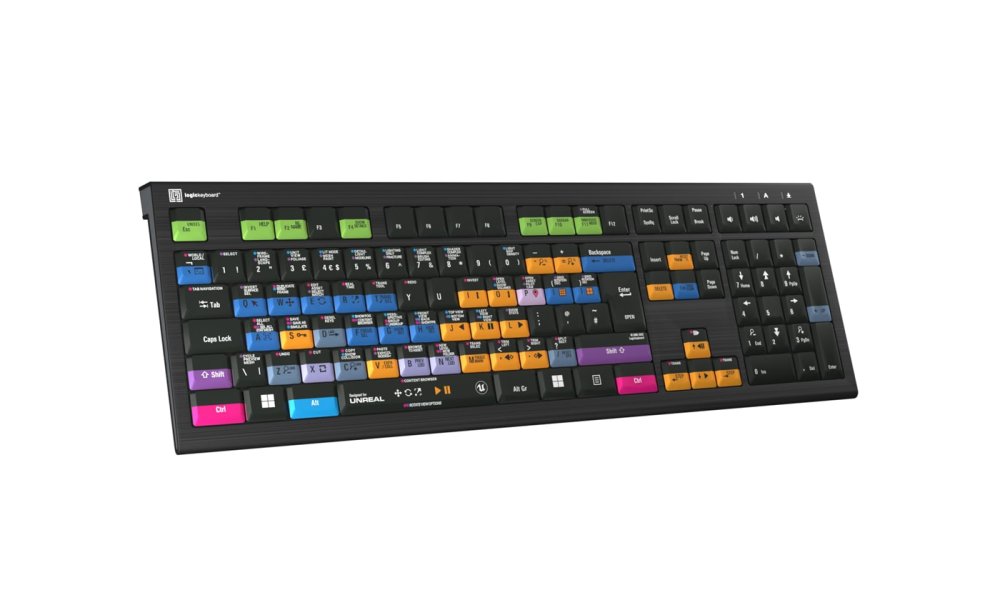 LogicKeyboard for Unreal Engine - Backlit ASTRA 2 Keyboard (UK)