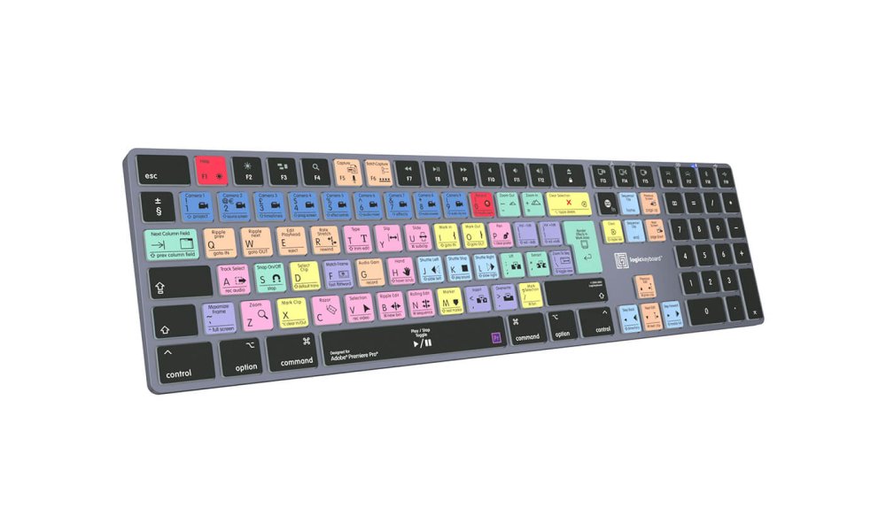 LogicKeyboard TITAN Wireless Mac Keyboard for Adobe Premiere Pro CC (UK)