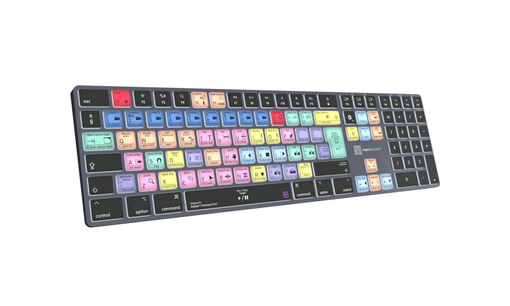 LogicKeyboard TITAN Wireless Mac Keyboard for Adobe Premiere Pro CC (UK)