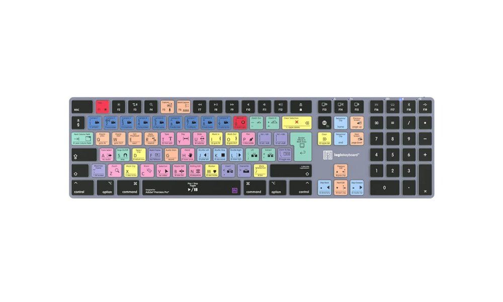 LogicKeyboard TITAN Wireless Mac Keyboard for Adobe Premiere Pro CC (UK)