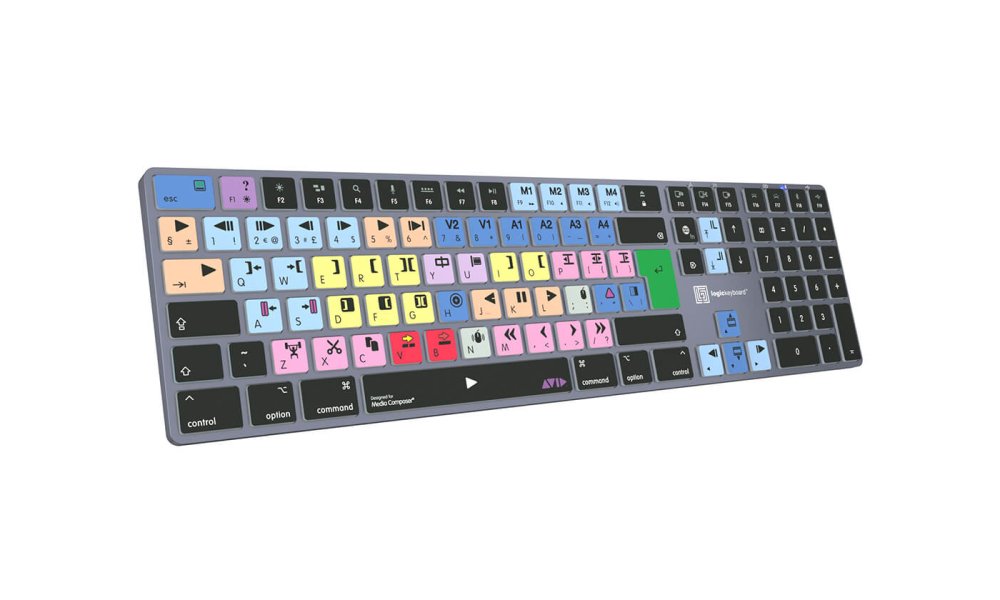 LogicKeyboard TITAN Wireless Mac Keyboard for Avid Media Composer "Classic" Layout (UK)