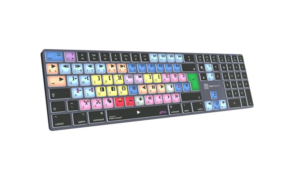 LogicKeyboard TITAN Wireless Mac Keyboard for Avid Media Composer "Classic" Layout (UK)