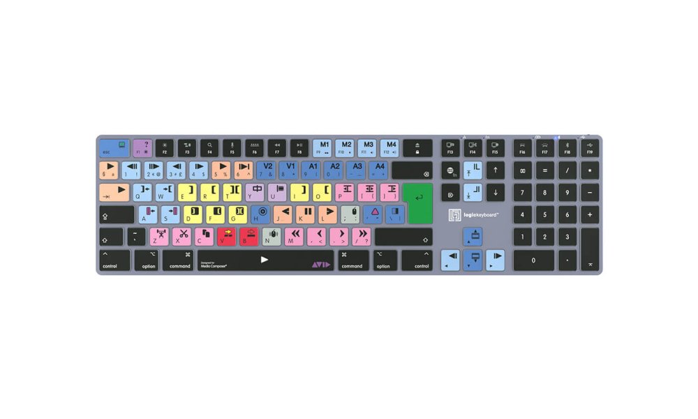 LogicKeyboard TITAN Wireless Mac Keyboard for Avid Media Composer "Classic" Layout (UK)