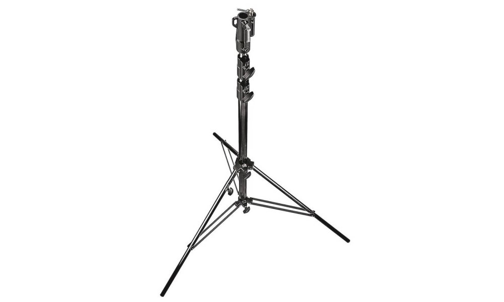 Manfrotto 126BSU Heavy Duty Cine Steel Stand (Black, 3.3m))