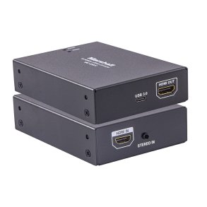 Marshall VAC-12HUC HDMI-til-USB-C konverter set skrt forfra i kompakt design til professionel video- og streamingproduktion