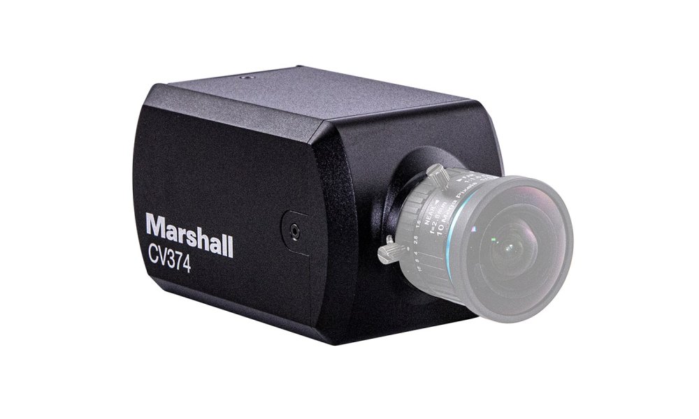 Marshall CV374 NDI 4K/UHD Compact Broadcast Camera with CS Lens mount
