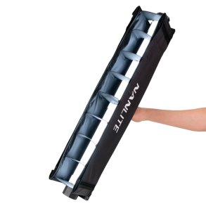 Nanlite Barndoor with eggcrate for Pavotube II 15X