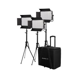 NanLite 1200CSA 3 light kit w/Trolley Case &amp; Light stands
