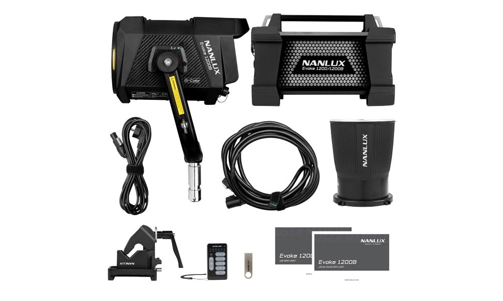 Nanlux Evoke 1200B Bi-Color LED Spot with Flight Case