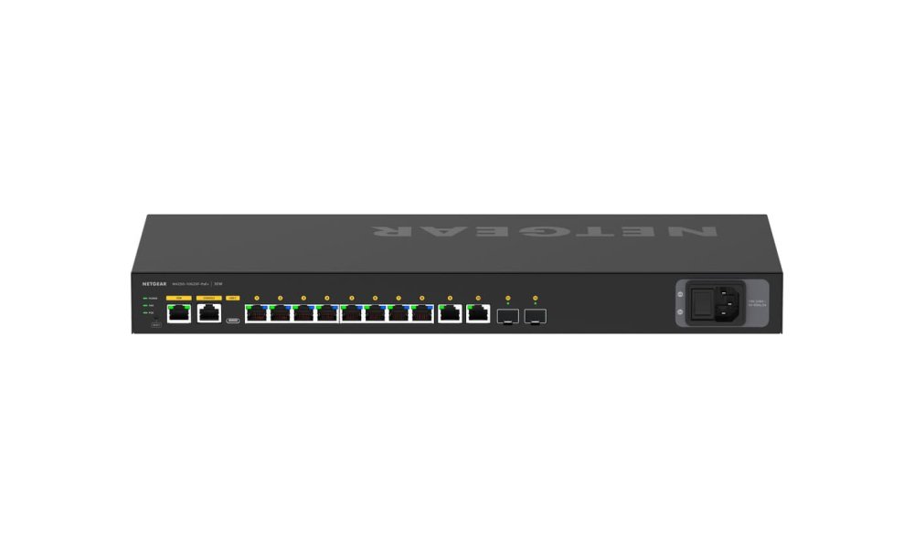 Netgear AV Line M4250 GSM4212PX 8-Port Gigabit PoE+ Managed AV Switch with SFP+ (240W)