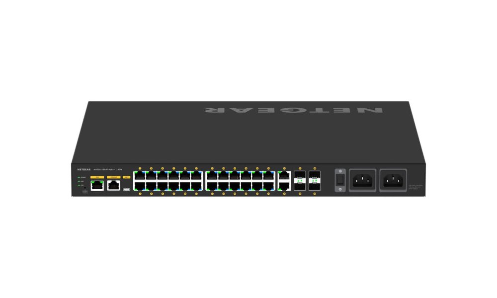 Netgear AV Line M4250 GSM4230UP 24-Port Gigabit PoE++ Compliant AV Switch with SFP (1440W)