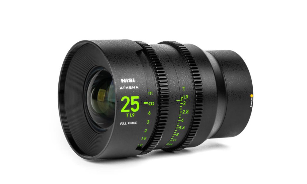 NiSi 25mm T1.9 Athena Cine Prime Lens (E-Mount, Without Drop-in Filter)