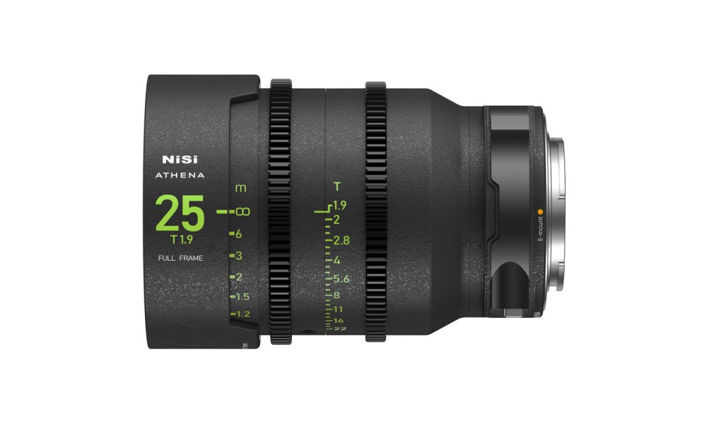 NiSi 25mm T1.9 Athena Full Frame Cine Prime Lens (Drop-In Filter version)
