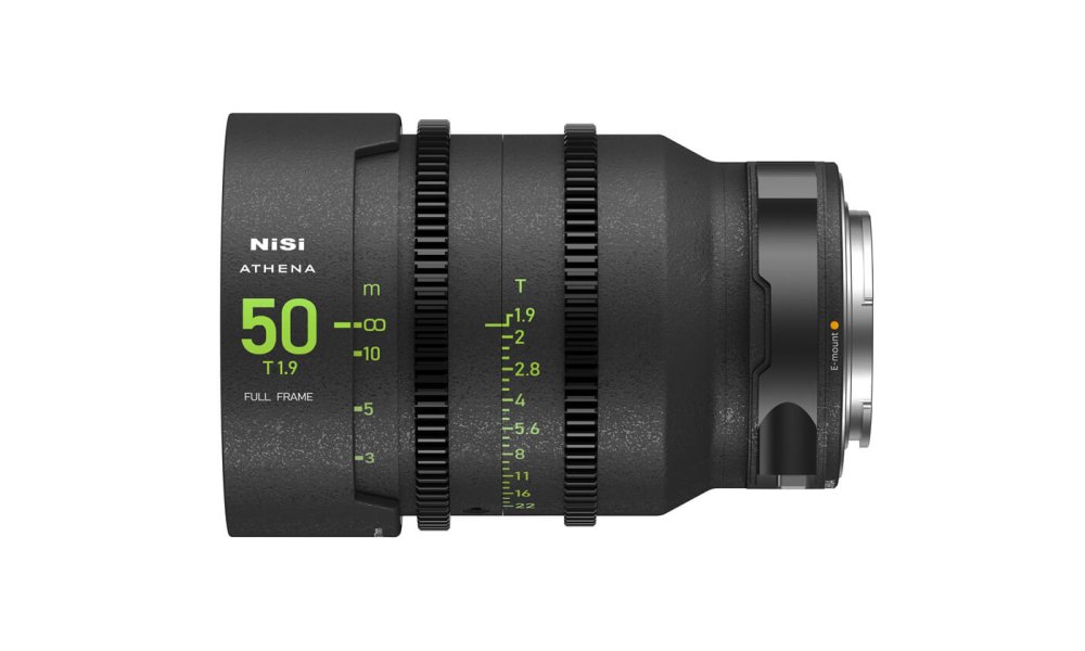 NiSi 50mm T1.9 Athena Full Frame Cine Prime Lens (Drop-In Filter version)