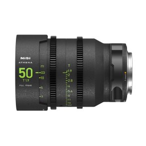 NiSi 50mm T1.9 Athena Full Frame Cine Prime Lens (Drop-In Filter version)