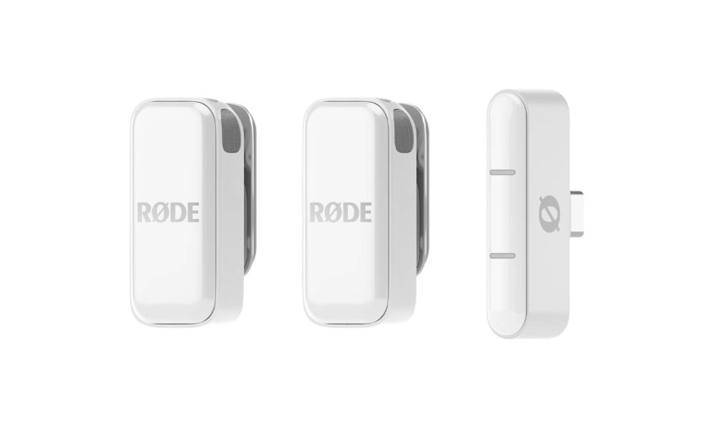 R�de Wireless Micro Ultracompact Microphone System (USB-C, White)