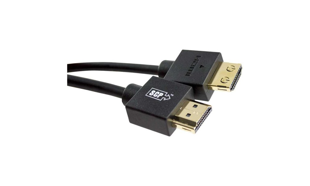 SCP - 4K HDR HDMI cable ultra-slim sort