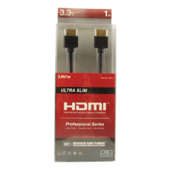 SCP - 4K HDMI cable ultra-slim sort