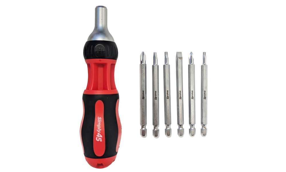 Simply45 7-in-1 Multi-Ratcheting Screwdriver (9")
