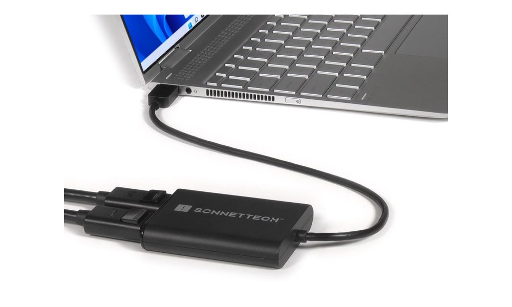 Sonnet DisplayLink Dual DisplayPort Adapter for M1 Macs and PCs