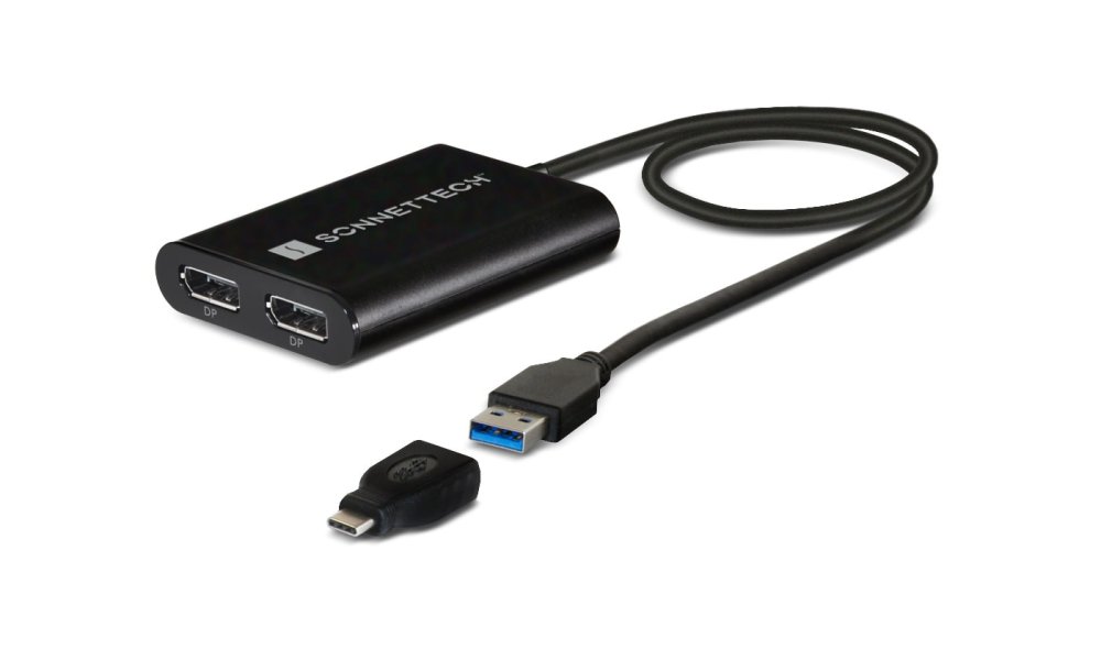 Sonnet DisplayLink Dual DisplayPort Adapter for M1 Macs and PCs
