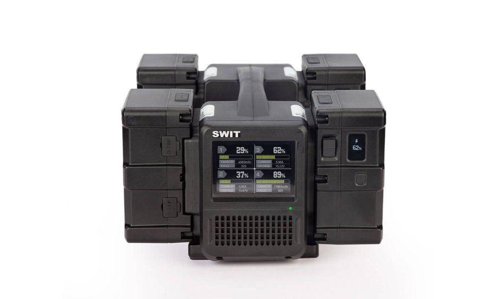 SWIT 4-Bay Super Fast B-mount Battery Charger