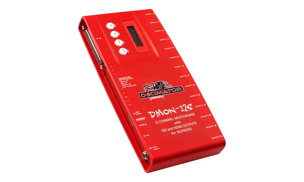 Decimator DMON-12S 12 kanals multiviewer med HDMI & SDI Outputs