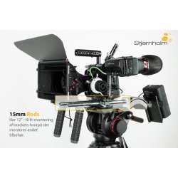 Wooden Camera 15mm Rod (3"-24")