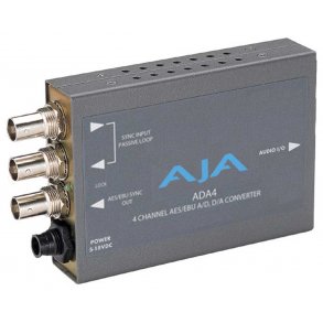 AJA ADA4 - Bidirectional 4-channel audio A/D and D/A converter